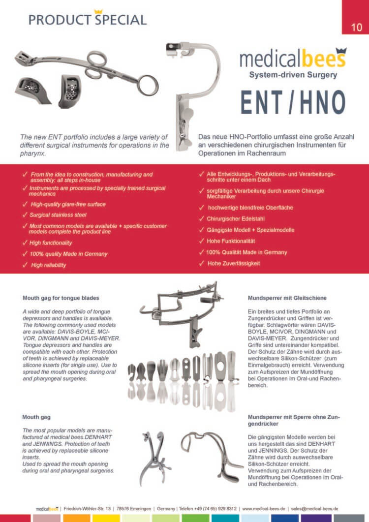 ENT Instruments Catalog Preview